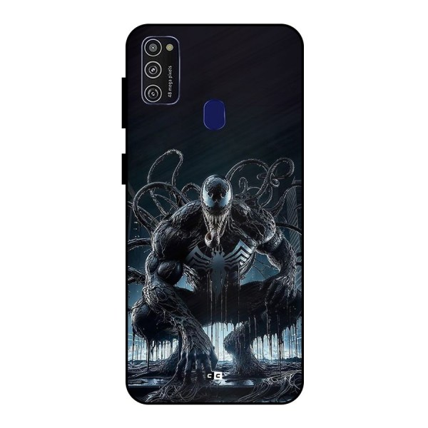 Sitting Venom Metal Back Case for Galaxy M21