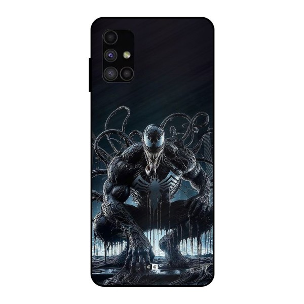 Sitting Venom Metal Back Case for Galaxy M51