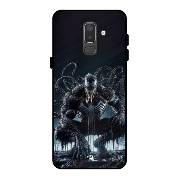 Sitting Venom Metal Back Case for Galaxy On8 (2018)