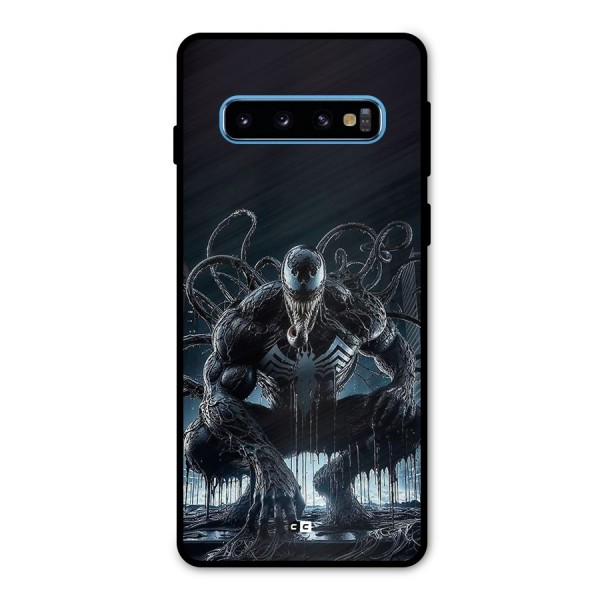 Sitting Venom Metal Back Case for Galaxy S10