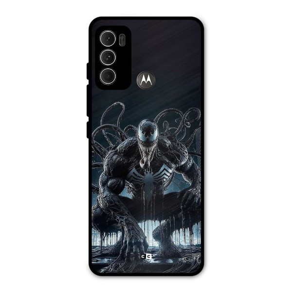 Sitting Venom Metal Back Case for Moto G60