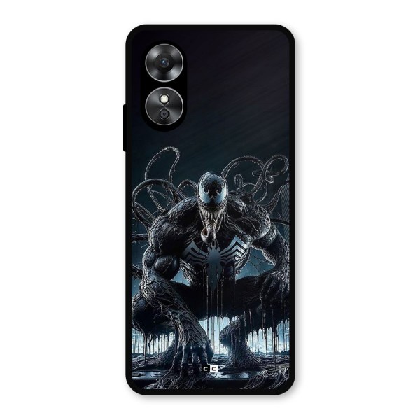 Sitting Venom Metal Back Case for Oppo A17