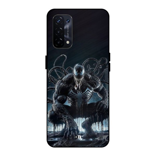 Sitting Venom Metal Back Case for Oppo A74 5G