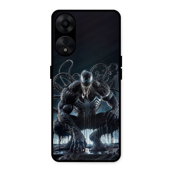 Sitting Venom Metal Back Case for Oppo A78 5G