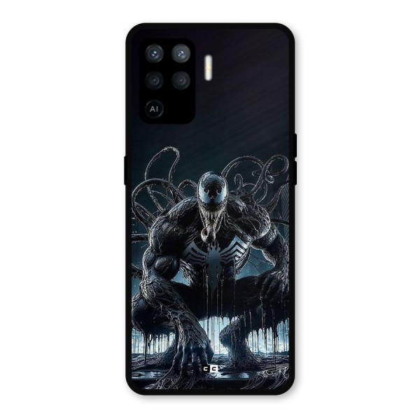 Sitting Venom Metal Back Case for Oppo F19 Pro