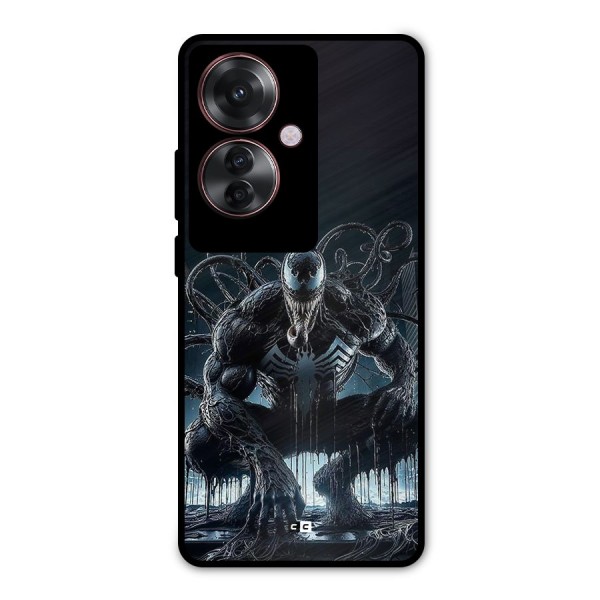 Sitting Venom Metal Back Case for Oppo F25 Pro