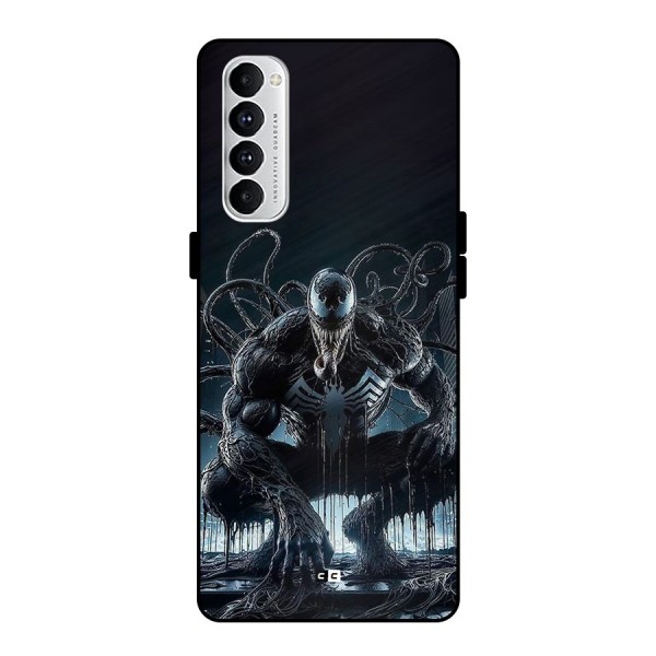 Sitting Venom Metal Back Case for Oppo Reno4 Pro