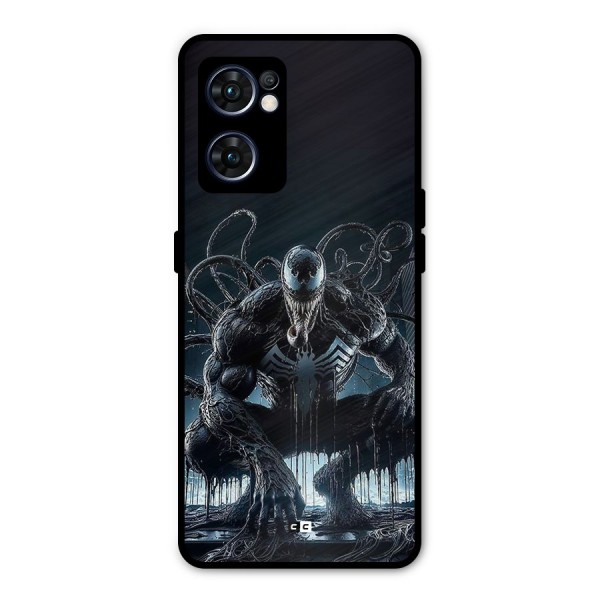 Sitting Venom Metal Back Case for Oppo Reno7 5G