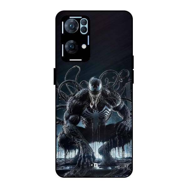 Sitting Venom Metal Back Case for Oppo Reno7 Pro 5G