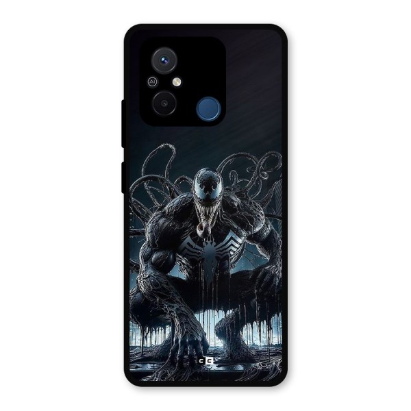 Sitting Venom Metal Back Case for Poco C55