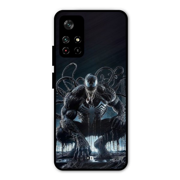 Sitting Venom Metal Back Case for Poco M4 Pro 5G