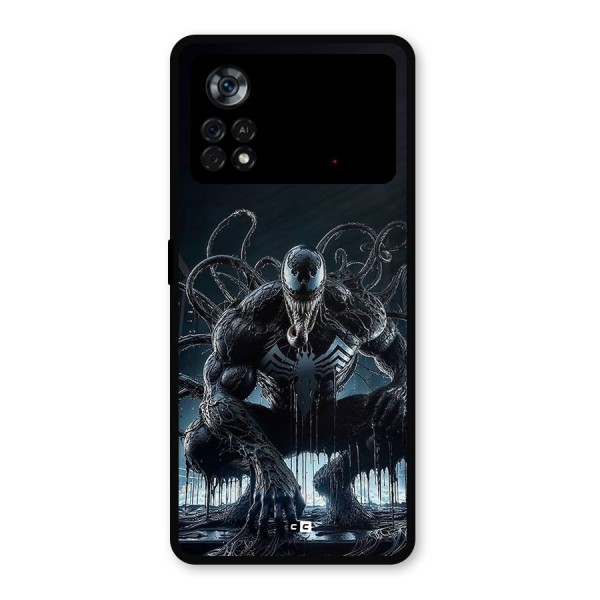 Sitting Venom Metal Back Case for Poco X4 Pro 5G