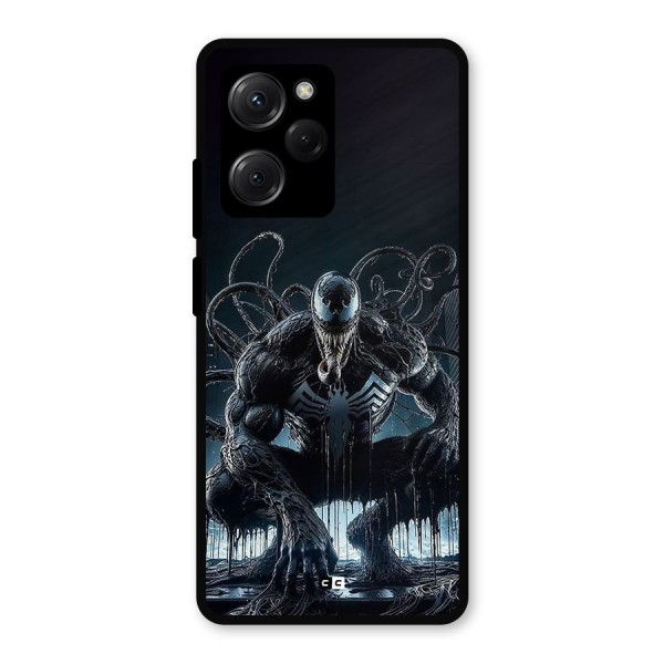 Sitting Venom Metal Back Case for Poco X5 Pro