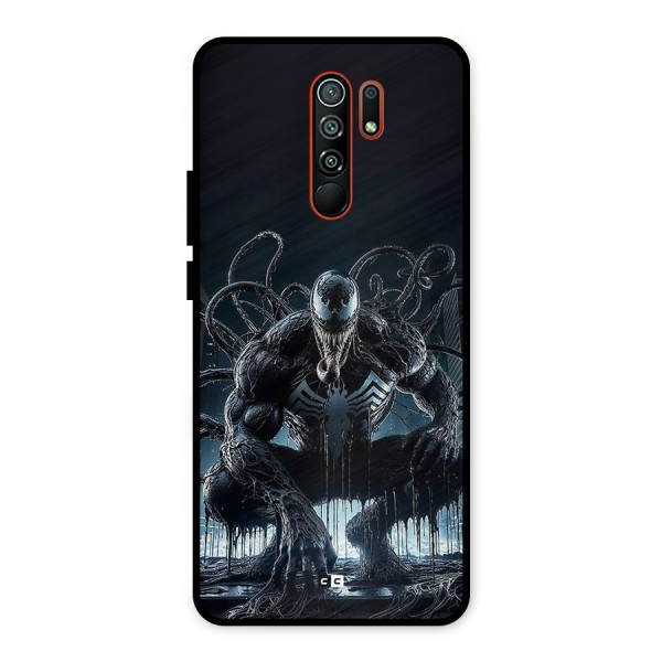 Sitting Venom Metal Back Case for Redmi 9 Prime