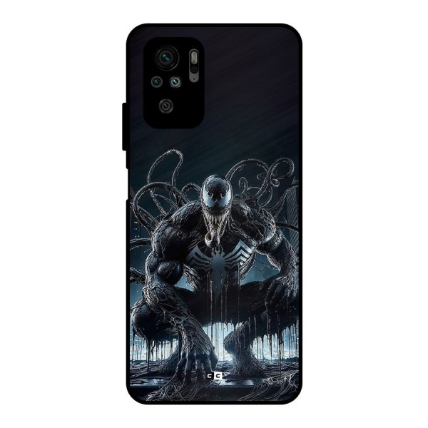 Sitting Venom Metal Back Case for Redmi Note 10