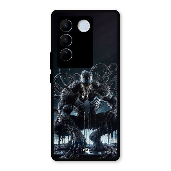 Sitting Venom Metal Back Case for Vivo V27