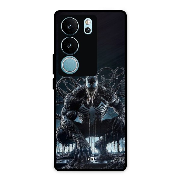 Sitting Venom Metal Back Case for Vivo V29 Pro