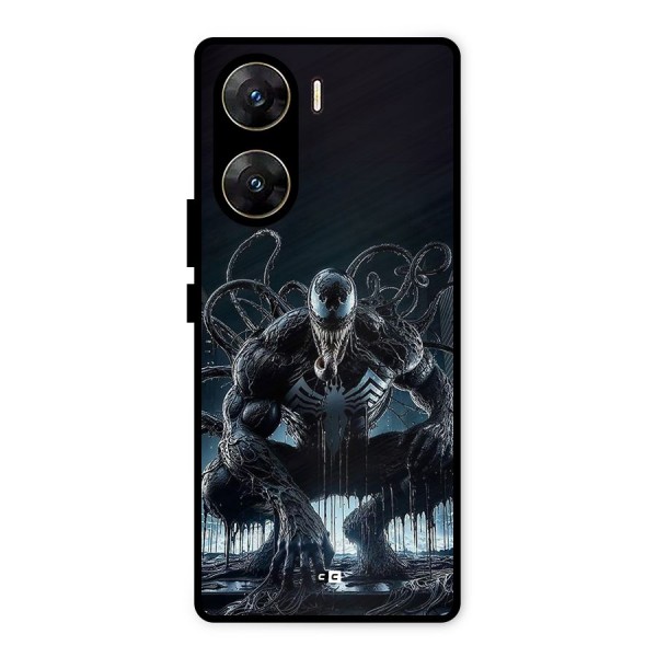 Sitting Venom Metal Back Case for Vivo V29e