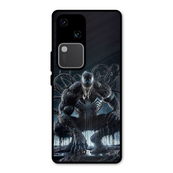 Sitting Venom Metal Back Case for Vivo V30