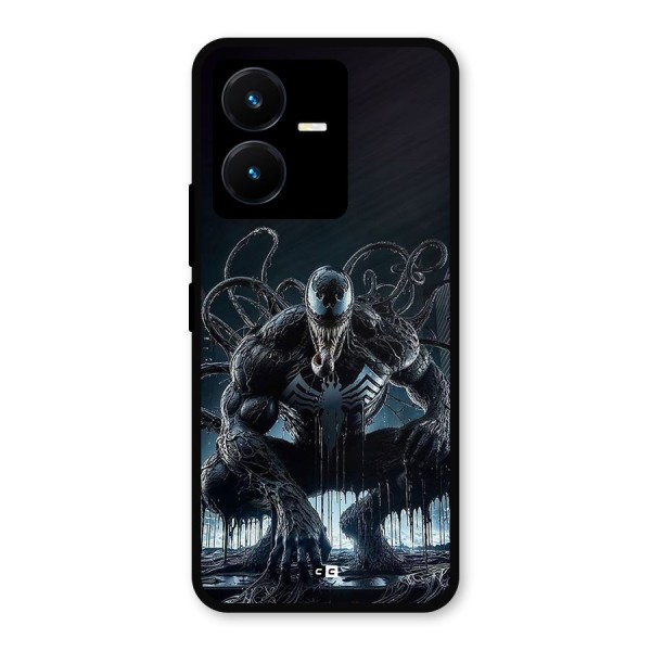 Sitting Venom Metal Back Case for Vivo Y22s