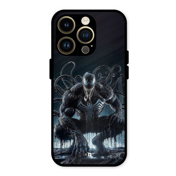 Sitting Venom Metal Back Case for iPhone 14 Pro