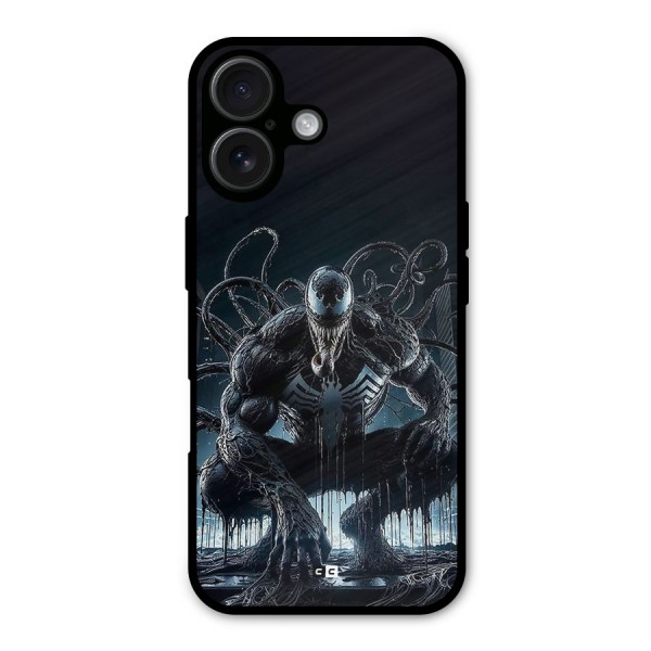 Sitting Venom Metal Back Case for iPhone 16