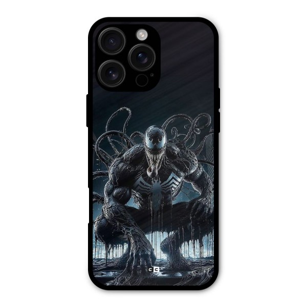 Sitting Venom Metal Back Case for iPhone 16 Pro Max