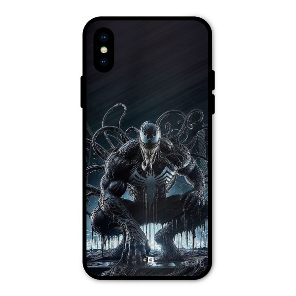 Sitting Venom Metal Back Case for iPhone X