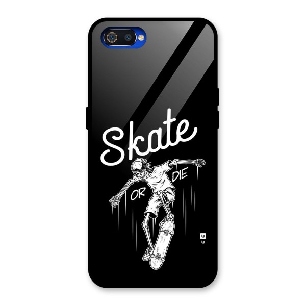 Skate Or Die Glass Back Case for Realme C2