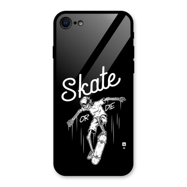 Skate Or Die Glass Back Case for iPhone 8