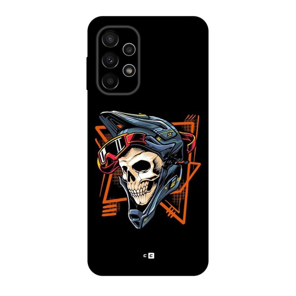 Skull Helmet Back Case for Galaxy A23