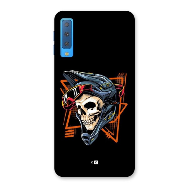 Skull Helmet Back Case for Galaxy A7 (2018)