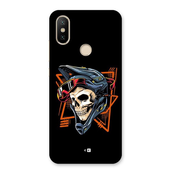 Skull Helmet Back Case for Mi A2