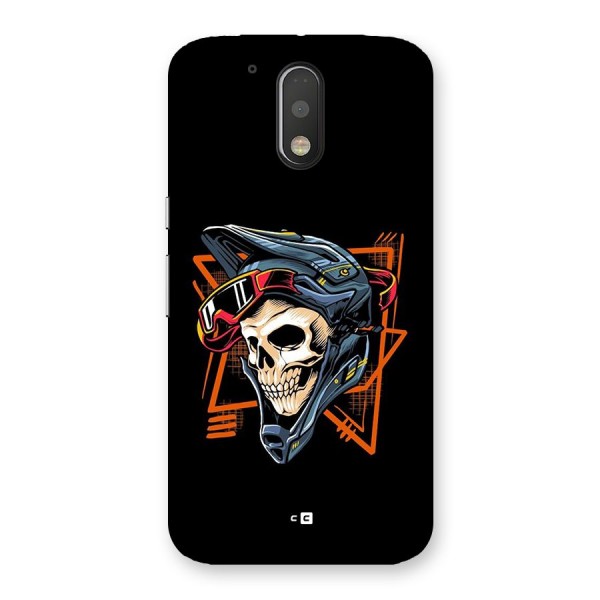 Skull Helmet Back Case for Moto G4