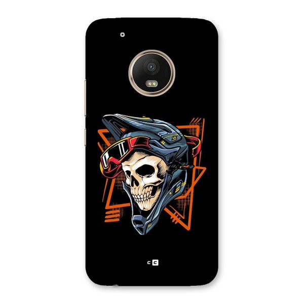 Skull Helmet Back Case for Moto G5 Plus