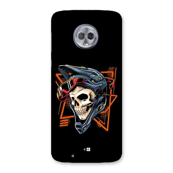 Skull Helmet Back Case for Moto G6