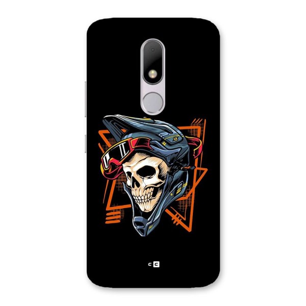 Skull Helmet Back Case for Moto M