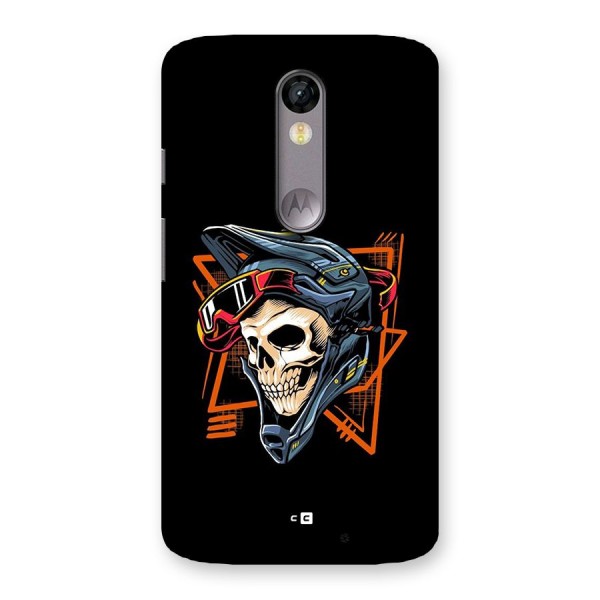 Skull Helmet Back Case for Moto X Force