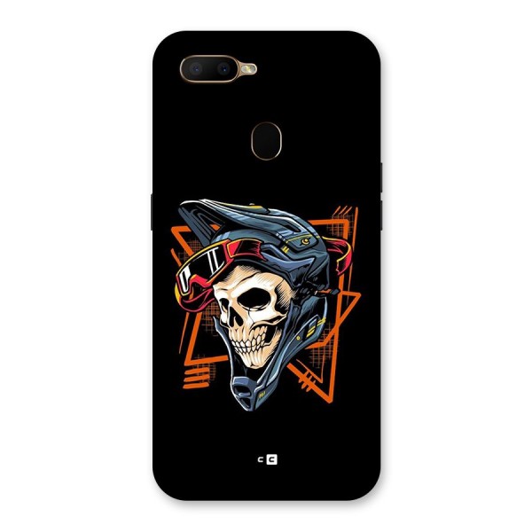 Skull Helmet Back Case for Oppo A5s