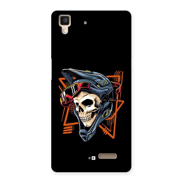 Skull Helmet Back Case for Oppo R7