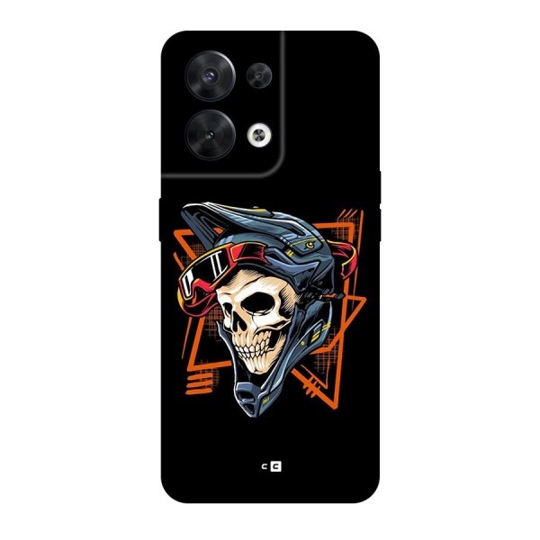 Skull Helmet Back Case for Oppo Reno8 5G