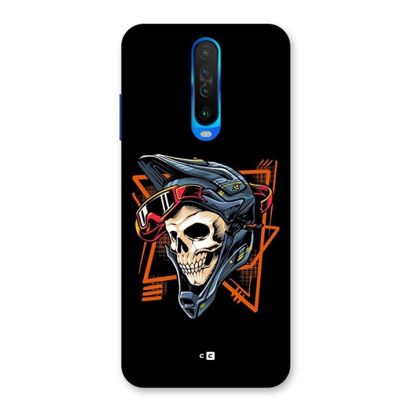 Skull Helmet Back Case for Poco X2