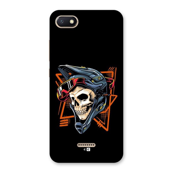 Skull Helmet Back Case for Redmi 6A