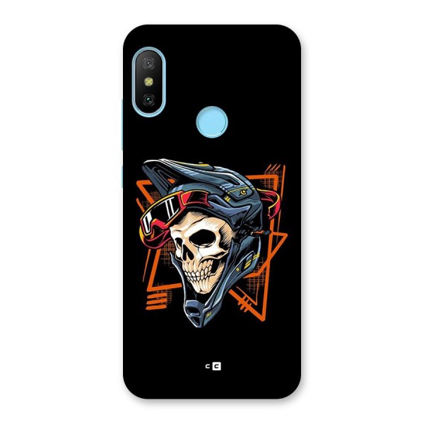 Skull Helmet Back Case for Redmi 6 Pro