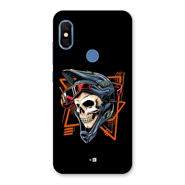 Skull Helmet Back Case for Redmi Note 6 Pro