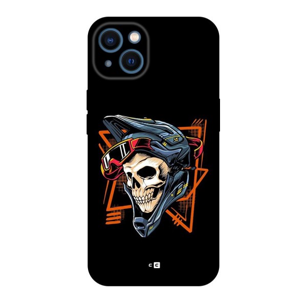 Skull Helmet Back Case for iPhone 13