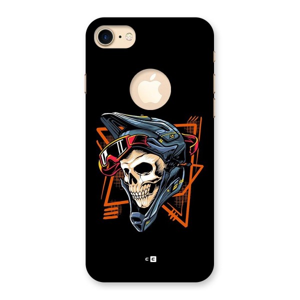 Skull Helmet Back Case for iPhone 8 Logo Cut