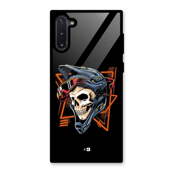 Skull Helmet Glass Back Case for Galaxy Note 10