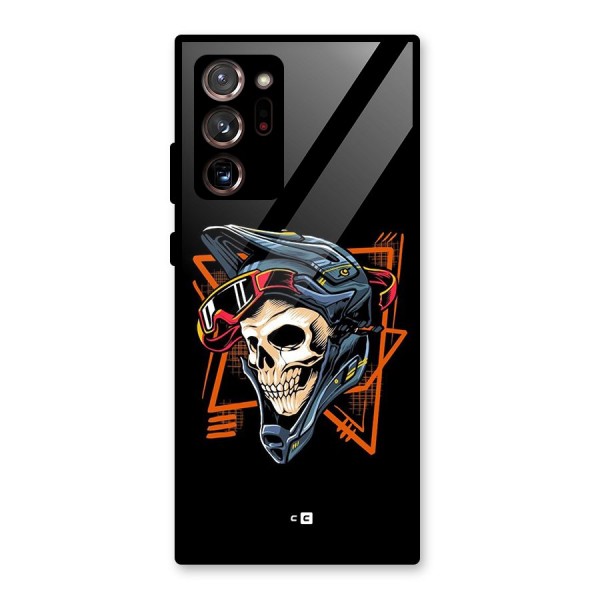 Skull Helmet Glass Back Case for Galaxy Note 20 Ultra