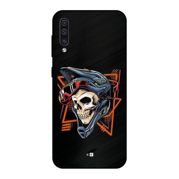 Skull Helmet Metal Back Case for Galaxy A50s